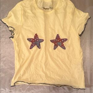 Urban Outfitters Yellow Star Tee